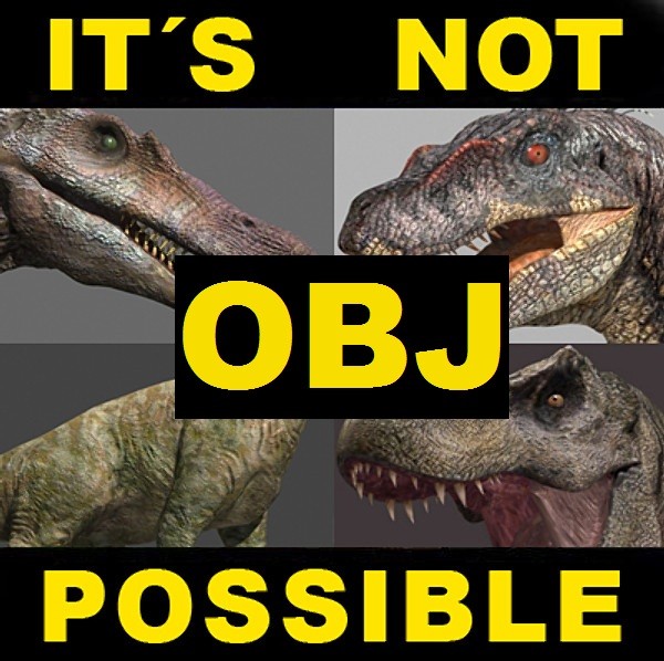 pack dinosaurs 3d obj - Incredible JP Dinosaur Pack OBJ by Virtual creator